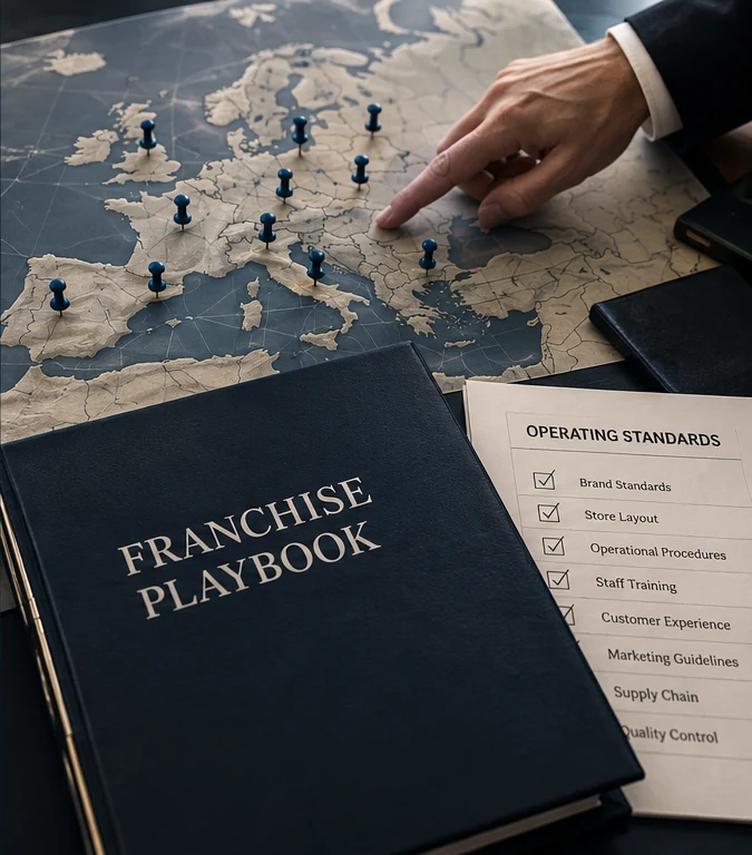 Model franczyzowy — mapa lokalizacji i standardy operacyjne